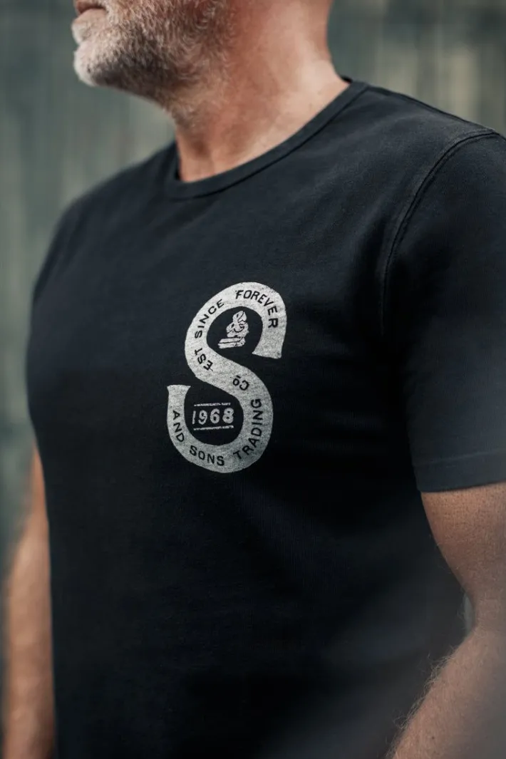 &SONS Tops-Sigma T-Shirt Black