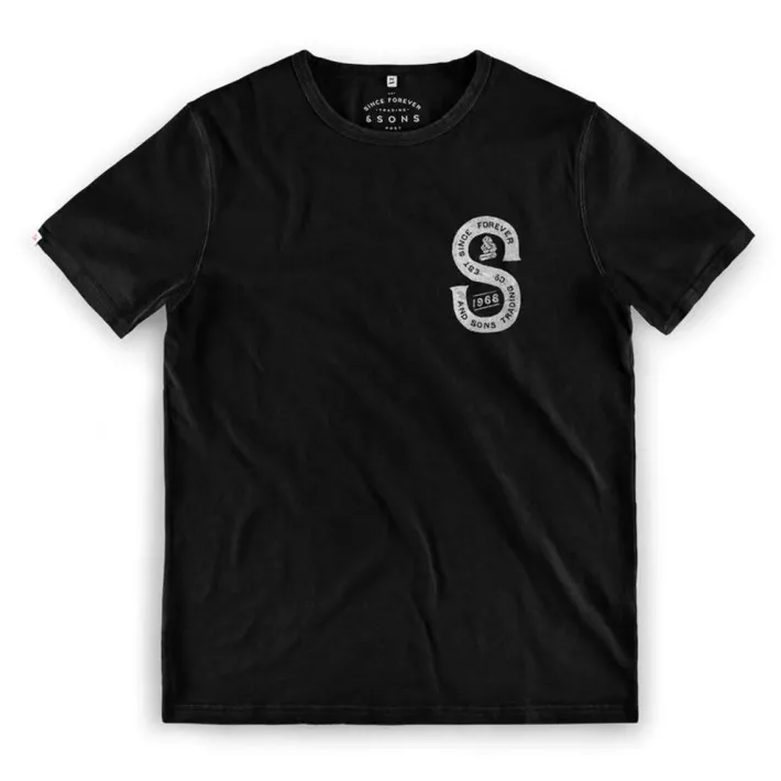 &SONS Tops-Sigma T-Shirt Black