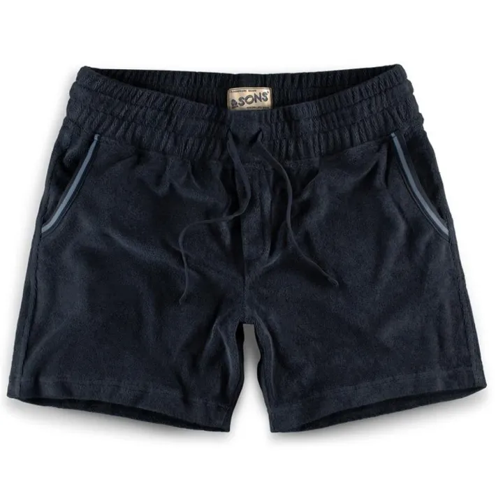 &SONS Bottoms & Shorts-Solar Shorts Navy