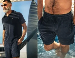 &SONS Bottoms & Shorts-Solar Shorts Navy