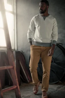 &SONS Jackets & Coats-Stone White Sweatshirt