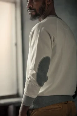 &SONS Jackets & Coats-Stone White Sweatshirt