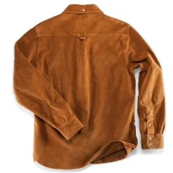 &SONS Tops-Sunday Shirt Corduroy Tan