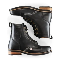 &SONS Leather Goods-The Drover Boot Black