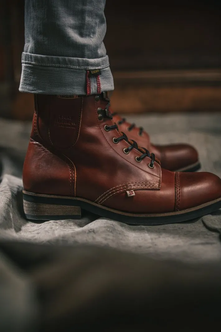 &SONS Leather Goods-The Drover Boot Brown