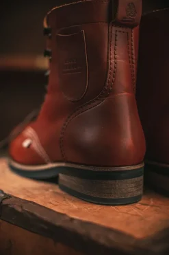 &SONS Leather Goods-The Drover Boot Brown