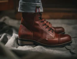 &SONS Leather Goods-The Drover Boot Brown
