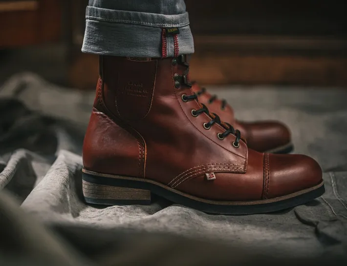 &SONS Leather Goods-The Drover Boot Brown