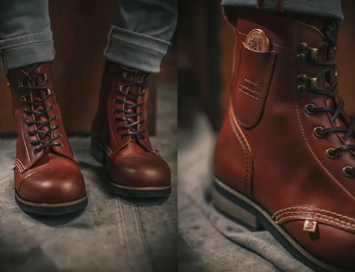 &SONS Leather Goods-The Drover Boot Brown