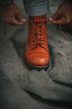 &SONS Leather Goods-The Drover Boot Tan