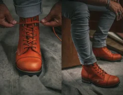 &SONS Leather Goods-The Drover Boot Tan