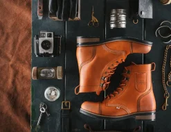 &SONS Leather Goods-The Drover Boot Tan
