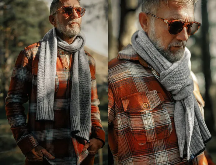 &SONS Scarves-Vale Scarf Grey