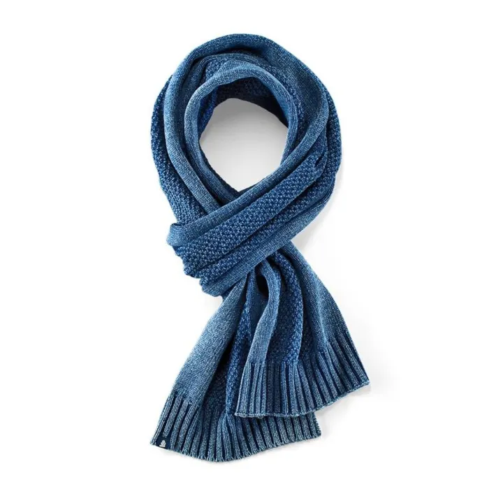 &SONS Scarves-Vale Scarf Indigo