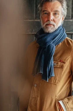 &SONS Scarves-Vale Scarf Indigo