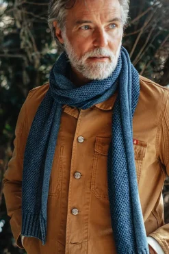 &SONS Scarves-Vale Scarf Indigo