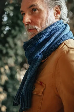 &SONS Scarves-Vale Scarf Indigo