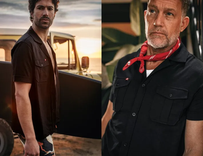 &SONS Tops-Westside Shirt Black