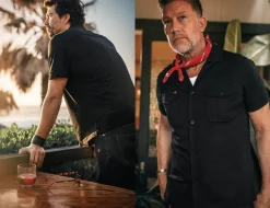 &SONS Tops-Westside Shirt Black