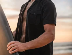 &SONS Tops-Westside Shirt Black