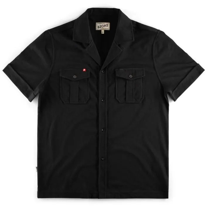 &SONS Tops-Westside Shirt Black