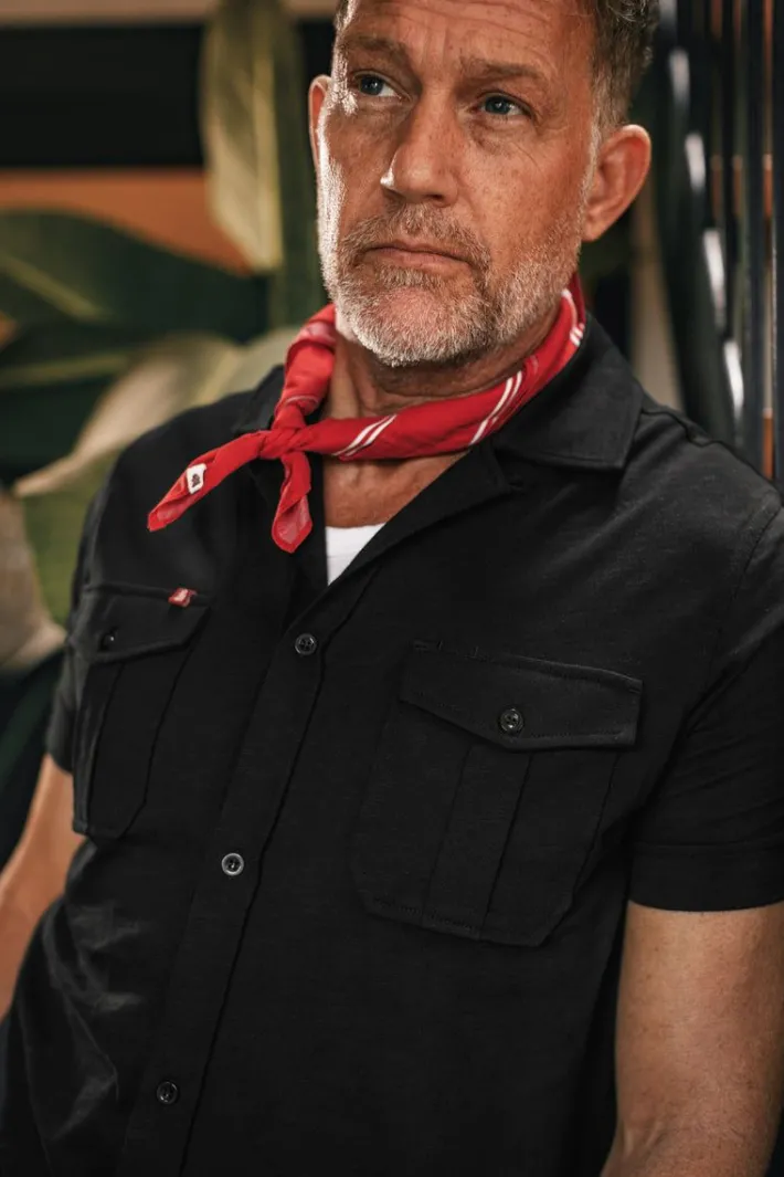 &SONS Tops-Westside Shirt Black