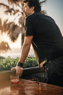 &SONS Tops-Westside Shirt Black