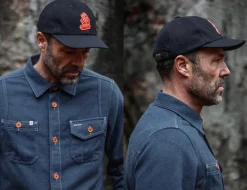 &SONS Headwear-Woollen Snap Cap Navy