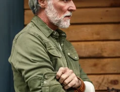 &SONS Tops-Sunday Shirt Army Green