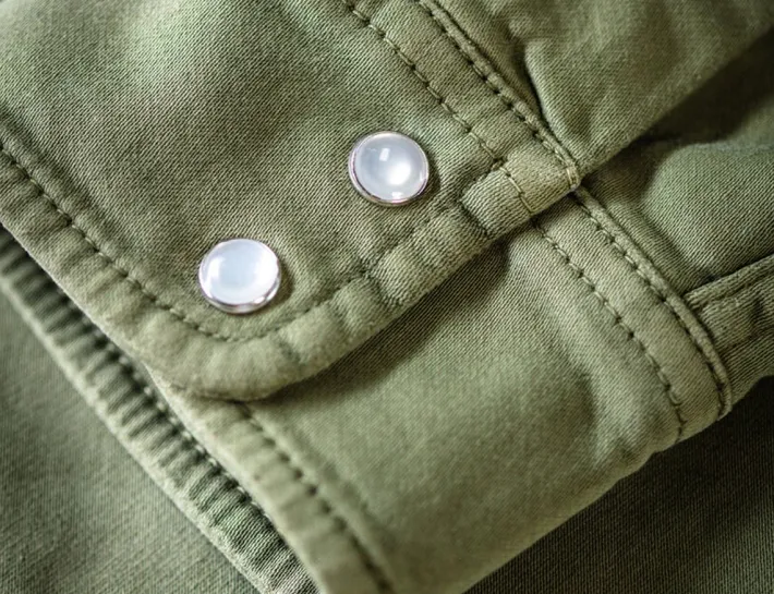 &SONS Tops-Sunday Shirt Army Green