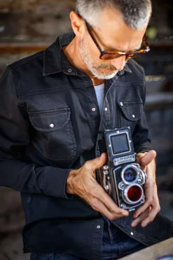 &SONS Tops-Sunday Shirt Black