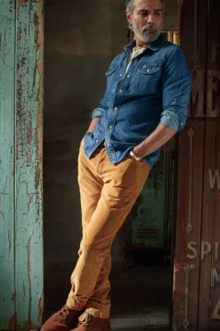 &SONS Tops-Sunday Shirt Light Denim