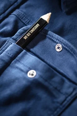 &SONS Tops-Sunday Shirt Utility Navy