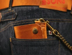 &SONS Leather Goods-Tan Leather Wallet