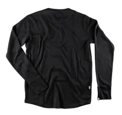 &SONS Tops-The New Elder Henley Shirt Black