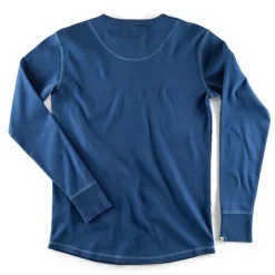 &SONS Tops-The New Elder Henley Shirt Indigo