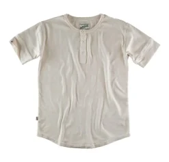 &SONS Tops-The New Elder Henley Short Sleeve Shirt Raw