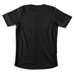 &SONS Tops-The New Elder Henley Short Sleeve Shirt Black