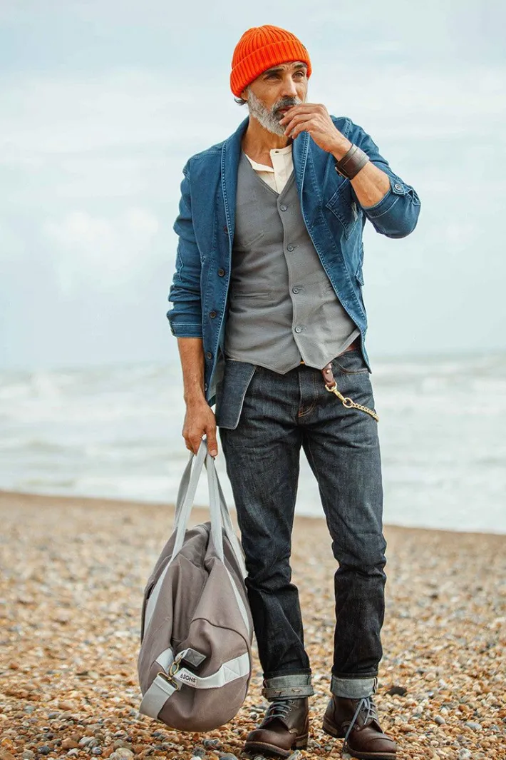 &SONS Bottoms & Shorts-The New Frontier 14Oz Selvedge Anti-Bac Raw Denim Jeans