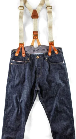 &SONS Bottoms & Shorts-The New Frontier 14Oz Selvedge Anti-Bac Raw Denim Jeans