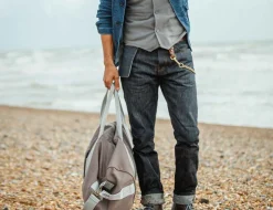 &SONS Bottoms & Shorts-The New Frontier 14Oz Selvedge Anti-Bac Raw Denim Jeans