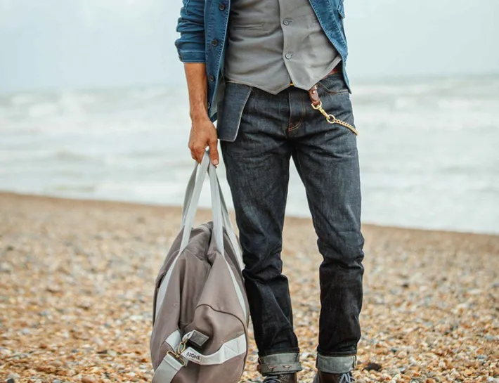 &SONS Bottoms & Shorts-The New Frontier 14Oz Selvedge Anti-Bac Raw Denim Jeans