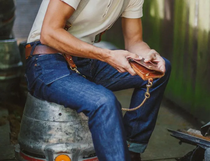 &SONS Bottoms & Shorts-The New Frontier 14Oz Selvedge Anti-Bac Raw Denim Jeans