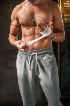 &SONS Bottoms & Shorts-Track And Field Tracksuit Bottoms Grey