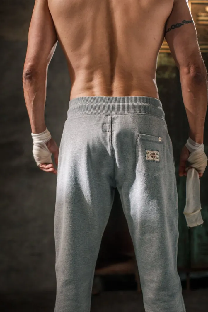 &SONS Bottoms & Shorts-Track And Field Tracksuit Bottoms Grey