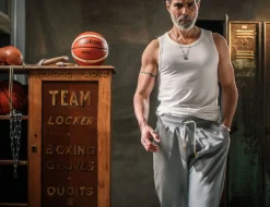 &SONS Bottoms & Shorts-Track And Field Tracksuit Bottoms Grey