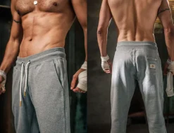 &SONS Bottoms & Shorts-Track And Field Tracksuit Bottoms Grey