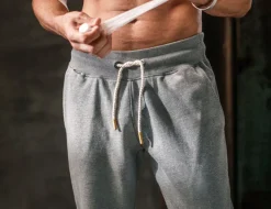 &SONS Bottoms & Shorts-Track And Field Tracksuit Bottoms Grey