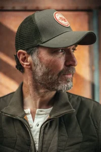 &SONS Headwear-Trucker Badge Cap Army Green