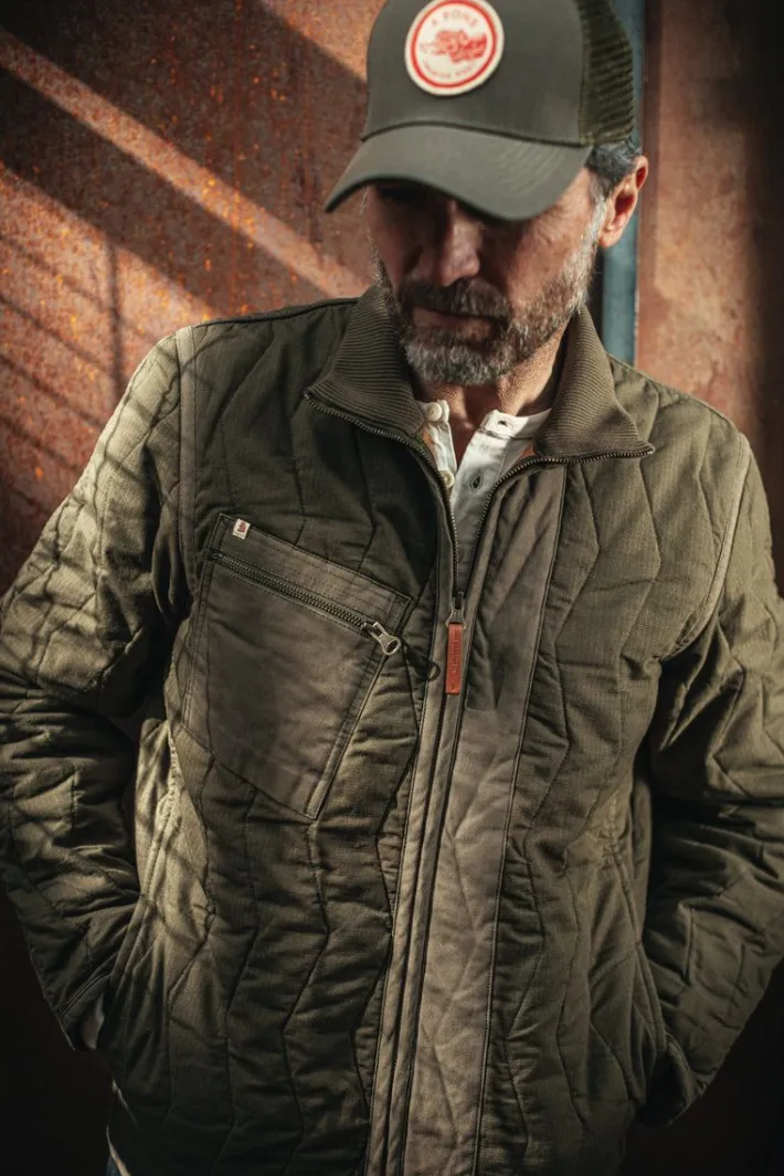 &SONS Headwear-Trucker Badge Cap Army Green